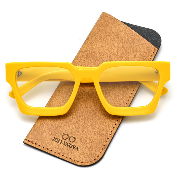 Lew Vintage Square Acetate Glasses Frame