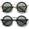 Zoya Retro Round Steampunk ND Dimming Sunglasses