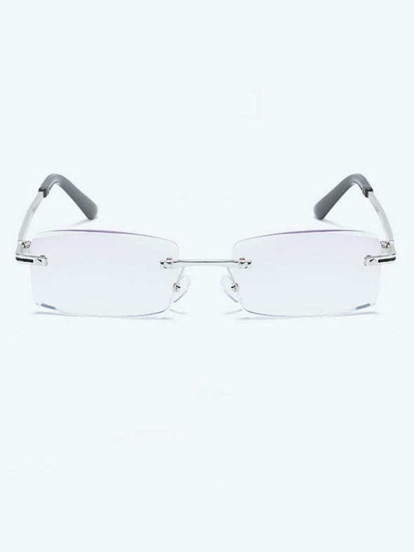 Men Frameless Cutting Border Anti-blue Light Glasses For computer Work And Daily Life