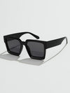 1pc Plastic Women Fashionable Square Sunglasses For Holiday