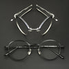 Ngo Vintage Round Titanium Foldable Eyeglasses Frame
