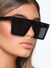 Fashionable oversized connected sunglasses women unisex sun protection sun glasses, outdoor glasses-The Perfect Travel Accessory for Women