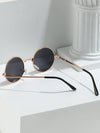 2 Pairs/Set Vintage Round Metallic Men's Sunglasses