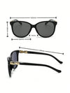 1pc Vintage Unisex Pc Butterfly Frame Sunglasses For Driving, Anti-Glare & Uv Protection