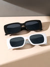 1pair Square Frame Fashion Glasses Black shades UV Protection for Daily Life or summer travel