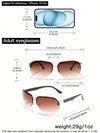 1 PC Men's Double Beam Aviator Trendy Fashion Toad Sunglasses For Daily Outing And Wear