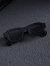 1pc Men's Vintage Plastic Geometric Square Flat Top Sun Shades For Tour, Outdoor & Holiday Decoration Sunglasses