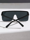 1pair Flat Top Shield Fashion Glasses Y2k Glasses UV Protection Sunglasses Street