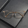 Pure titanium glasses frame screwless design 202510 Xiaohongshu same big face square myopia glasses frame wholesale