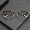 Yohn Vintage Titanium Square Glasses Frame