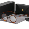 Mika Titanium Vintage Round Eyeglasses Frame