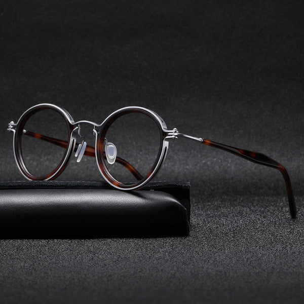 Tate Vintage Round Acetate Glasses Frame