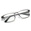 Fashion Business Metal Large Frame Anti-Blue Light Multifocal Photochromic Glasses
