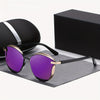 JOLLYNOVA Unisex Portable Full Frame Glasses Polarized Cat-eye Frame Glasses UV400