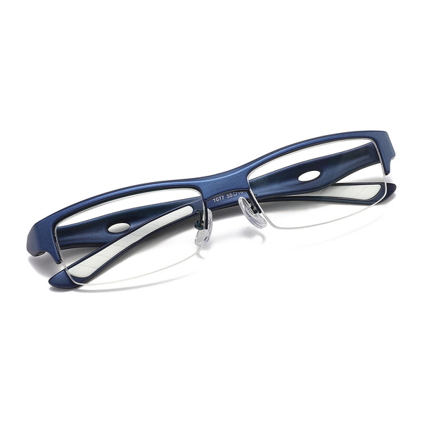 JollyNova HD7 Readers Leon Semi-rimless Anti-Blue Light Men's Reading Glasses