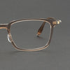 Pure titanium glasses frame screwless design 202510 Xiaohongshu same big face square myopia glasses frame wholesale