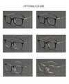 Pure titanium glasses frame screwless design 202510 Xiaohongshu same big face square myopia glasses frame wholesale