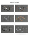 New double beam 202508 glasses frame business retro men's large frame pure titanium glasses frame Shenzhen glasses wholesale women