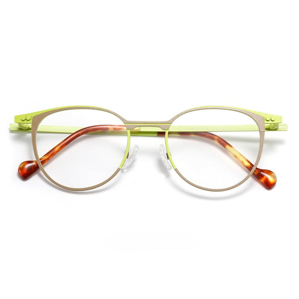 Munoz Retro Hand Made Alloy Glasses Frame