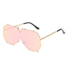 New Fashion One Piece Shield For Women Vintage Oversized Paw Sun Glasses
