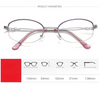 WOMEN'S HALF-FRAME FOLDING GLASSES