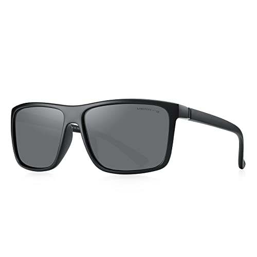 JOLLYNOVA Rectangular Polarized Sports Sunglasses for Men Women Cycling Driving Fishing UV400 Protection S8225
