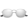 JOLLYNOVA Polarized Hexagon Sunglasses for Women Men Polygon Square Sun Glasses UV400 Protection Metal Frame