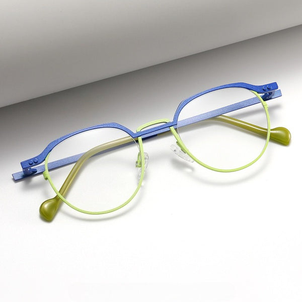 Clark Retro Hand Made Alloy Glasses Frame