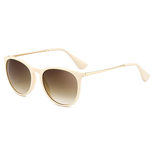 JOLLYNOVA Vintage Round Sunglasses for Women Men Classic Retro Designer Style