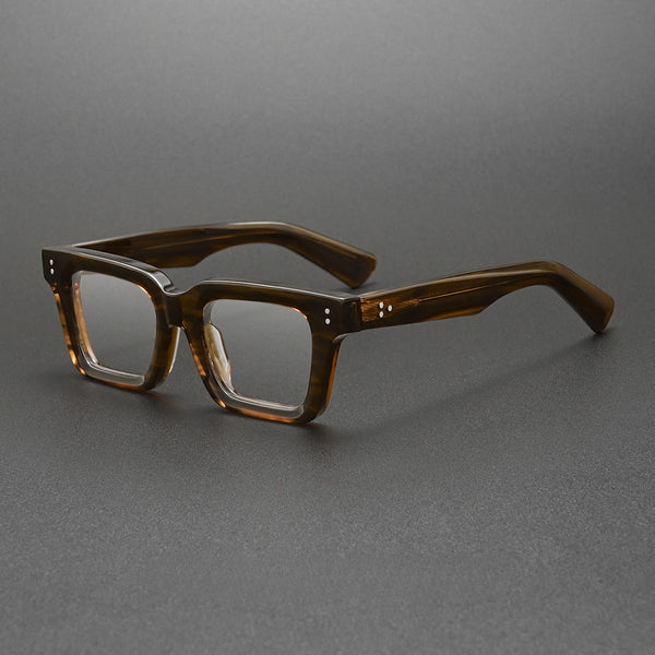 Len Vintage Square Acetate Glasses Frame