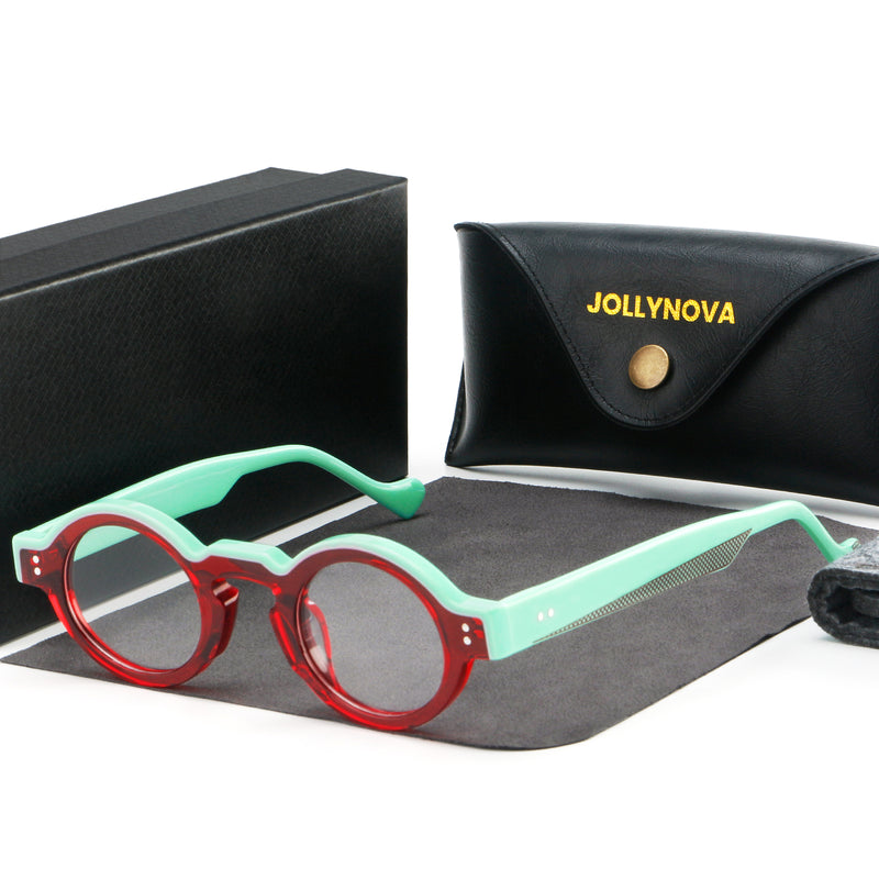 Jolly Frame Jerry Vintage Acetate Round Glasses Frame – Jollynova