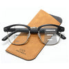 Anti-Blue Light Men's Retro Browline Progressive Multi-focus Reading Glasses