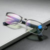 MEN'S METAL HALF-FRAME HIGH-DEFINITION ANTI-BLUE LIGHT READING GLASSES