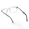 JOLLYNOVA MEN'S RETRO HALF-FRAME ANTI-BLUE LIGHT READING GLASSES