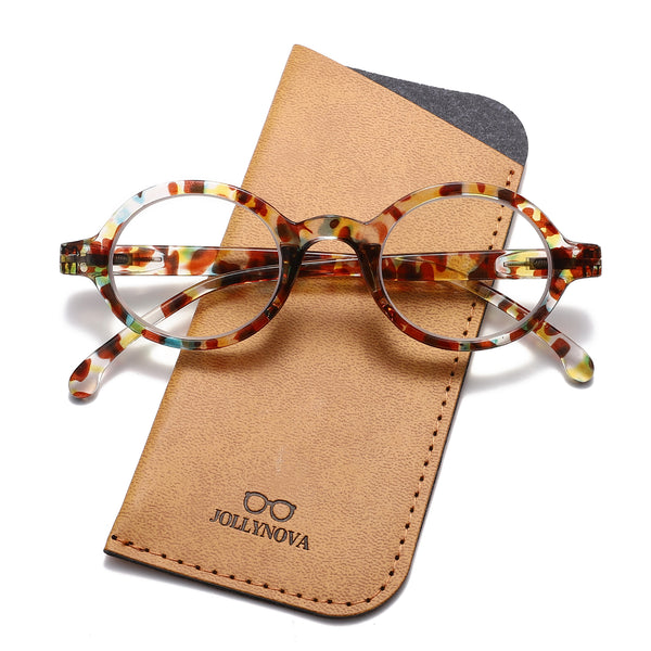 JollyNova HD7 Readers Crystal Clear Anti-Blue Light Oval Reading Glasses
