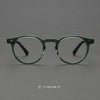 Lox Retro Oval Acetate Glasses Frame
