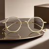 Gildo Retro Round Titanium Glasses Frame