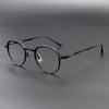 Ngo Vintage Round Titanium Foldable Eyeglasses Frame