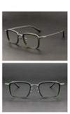 Japanese addition of the same style of Yong GMS-632 tortoiseshell color plate glasses frame square frame handmade titanium frame men's retro glasses frame