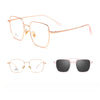 New Titanium Glasses Frame With Magnetic Sunglasses Clips