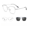 New Titanium Glasses Frame With Magnetic Sunglasses Clips