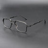 Phu Vintage Rectangle Titanium Foldable Eyeglasses Frame