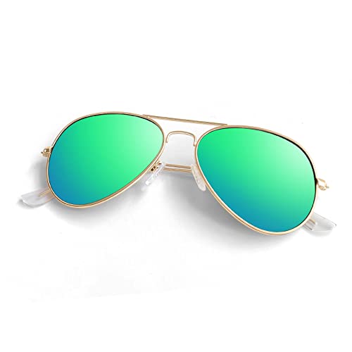 JOLLYNOVA Pilot Sunglasses for Men Women,Lightweight Metal Frame,Polarized UV400 Protection Sun Glasses
