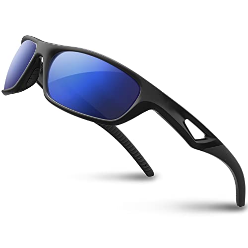 JOLLYNOVA Polarized Sports Sunglasses Driving shades For Men TR90 Unbreakable Frame RB831