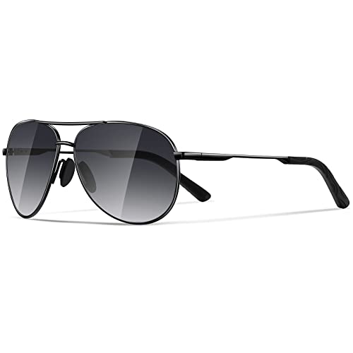 JOLLYNOVA Aviator Sunglasses for Men Polarized - Classic Oversized Shades Metal Mirror UV400 Protection Sport Sun Glasses