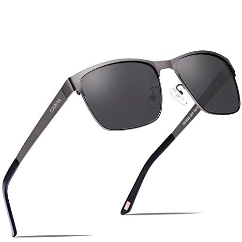 JOLLYNOVA Metal Mens Sunglasses Polarized UV400 Protection for Driving Fishing Hiking Golf Everyday Use