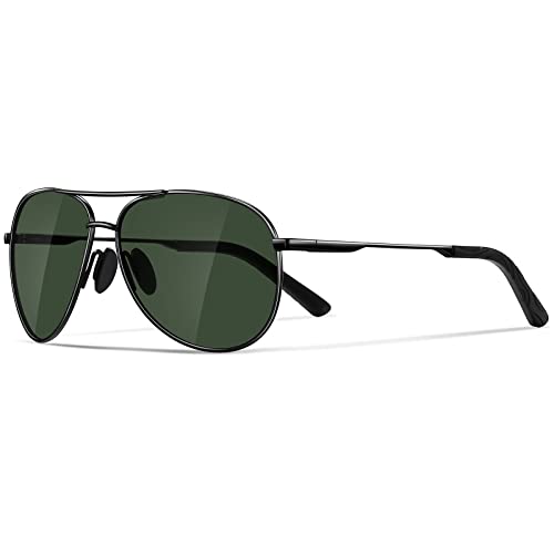 JOLLYNOVA Aviator Sunglasses for Men Polarized - Classic Oversized Shades Metal Mirror UV400 Protection Sport Sun Glasses