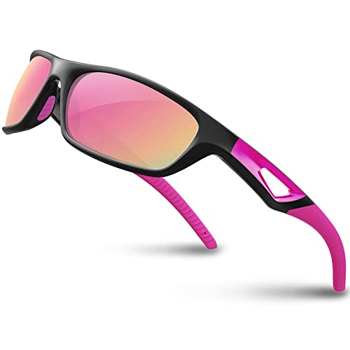 JOLLYNOVA Polarized Sports Sunglasses Driving shades For Men TR90 Unbreakable Frame RB831