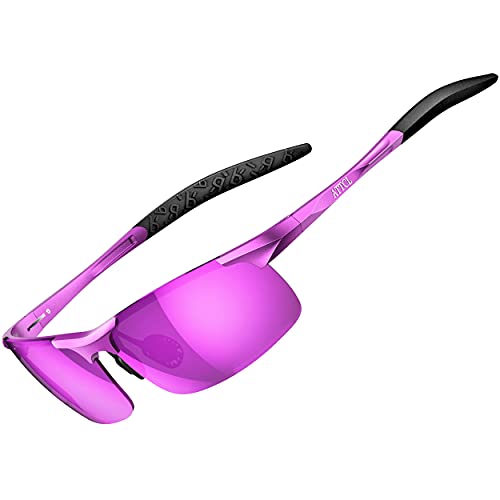 JOLLYNOVA Men's Fashion Driving Polarized Sunglasses for Men - Al-Mg metal Ultralight Frame
