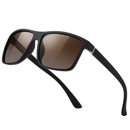 KWHZXGYY Sunglasses Men Polarized Sunglasses for Mens and Womens,Blac, A14-matte Black Frame/Gun Metal/Gradient Tea Lens
